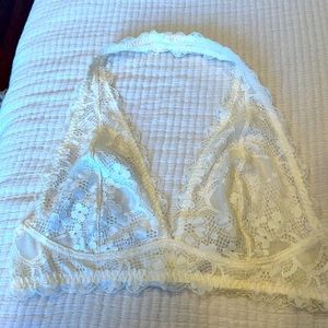 Free People Lace Halter Bralette